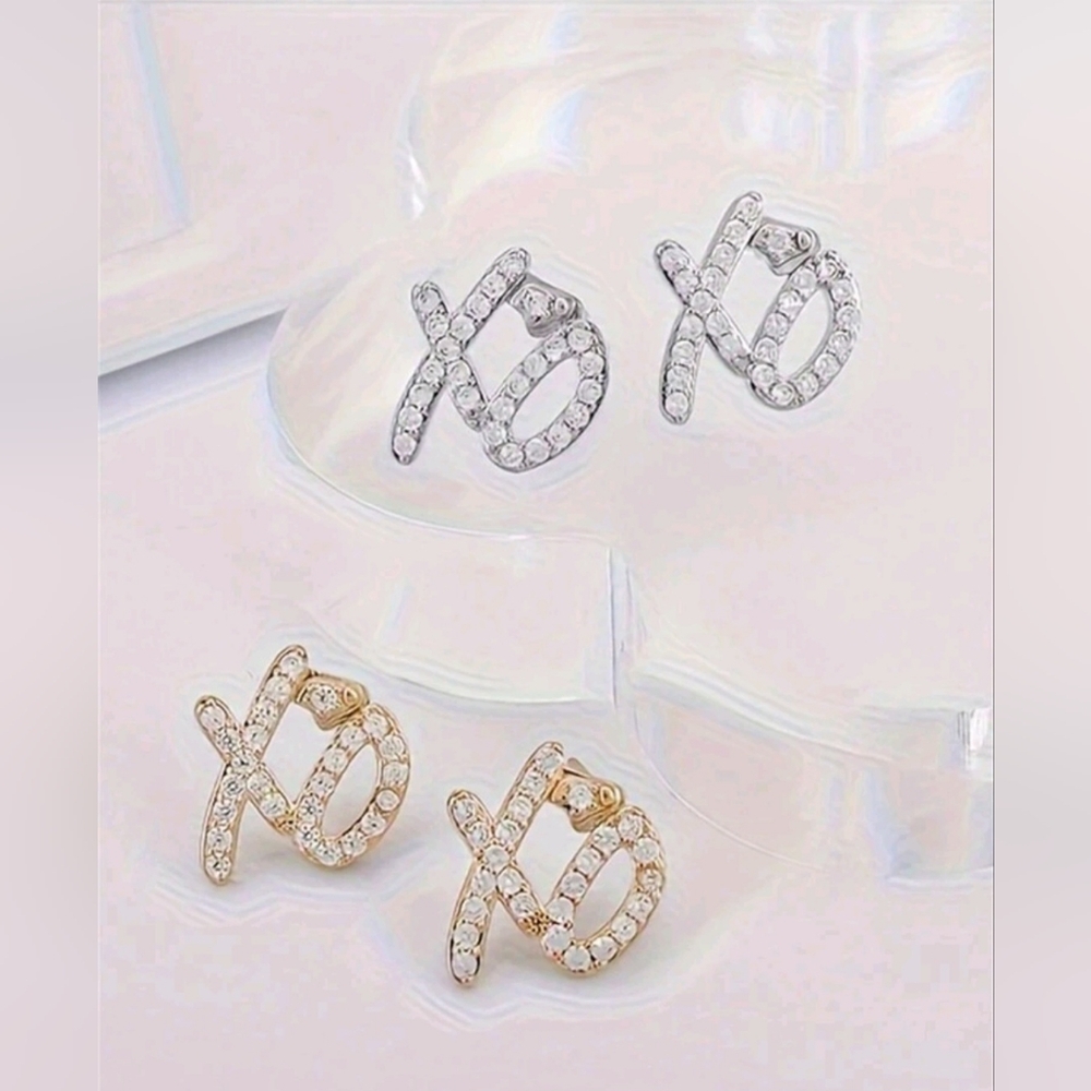 The Weeknd Gold XO Stud Earrings